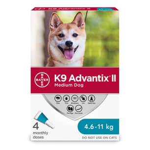 Thumbnail of the K9 Advantix II Flea and Tick Treatment for Medium Dogs - 4 dose