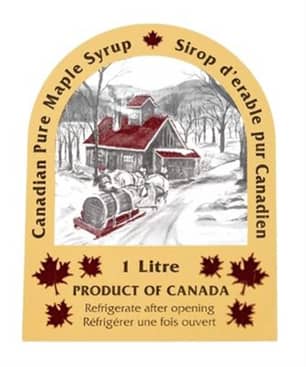 Thumbnail of the Maple Syrup Label for 1L Jar