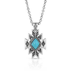 Thumbnail of the Montana Silversmiths® Turquoise Star Pendant Necklace