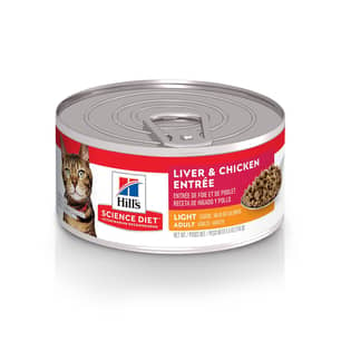 Thumbnail of the Science Diet Adult Light Wet Cat Food, Chkn 5.5oz