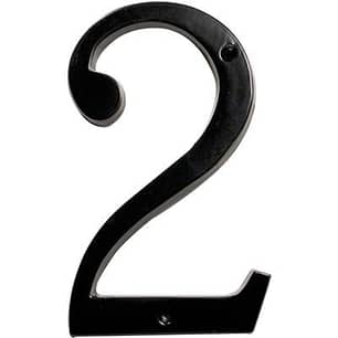 Thumbnail of the #2 CLASSIC 4 INCH HOUSE NUMBER MATTE BLACK