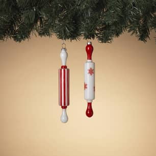 Thumbnail of the 7"H Glass Rolling Pin Ornament