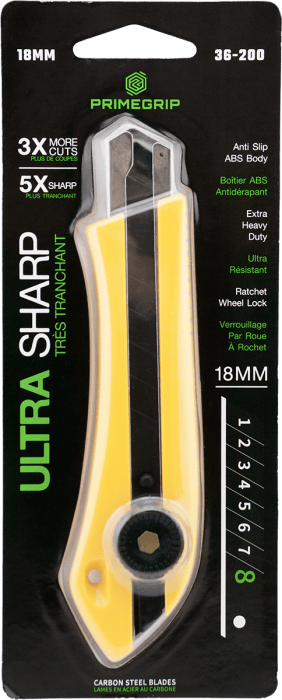 Thumbnail of the Primegrip 18mm Ultra Sharp Utility Knife