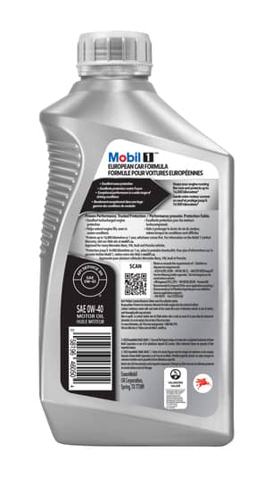Thumbnail of the MOBIL 1 FULL SYNTHETIC OIL 0W 40 1L