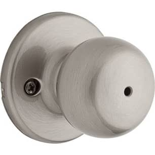 Thumbnail of the Fairfax Knob Satin Nickel Privacy