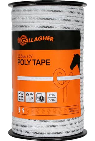 Thumbnail of the Gallagher® 200m White Poly Tape 12.5mm