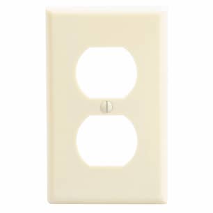 Thumbnail of the Wallplate for a 1-Gang Duplex Receptacle in Ivory