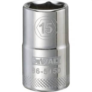 Thumbnail of the DeWalt® Drive Socket, 15mm Socket, 1/2" Drive