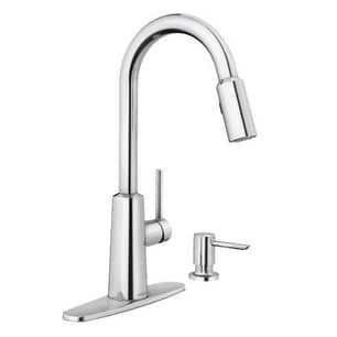 Thumbnail of the Moen Nori Chrome One-Handle High Arc Pulldown Kitchen Faucet