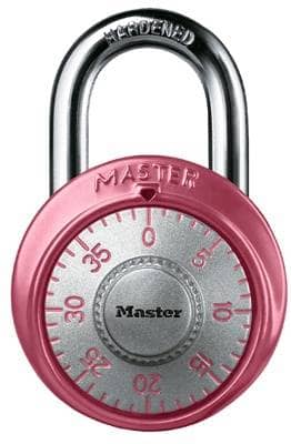 Thumbnail of the Padlock with Pink Ribbon Symbol - Metal - Pink