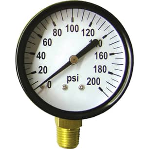 Thumbnail of the GAUGE 200 PSI 1/4 LM2" DIAL ST