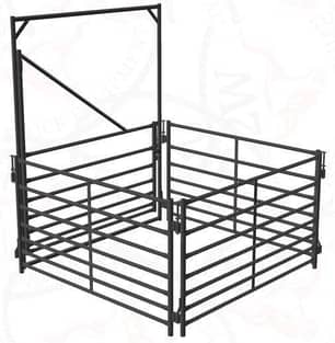 Thumbnail of the 2W Self Connecting Sheep Panel ( 7 Rail, 1.5" 14 Gauge uprights, 40" High gate) - 12ft.