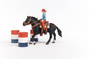 Thumbnail of the Schleich® Playset Cowgirl Barrel Racing