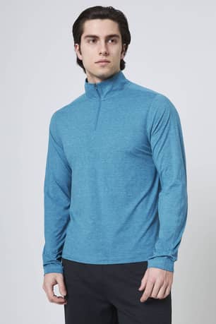 Thumbnail of the Oxgear® Men's Long Sleeve Quarter Zip T-Shirt
