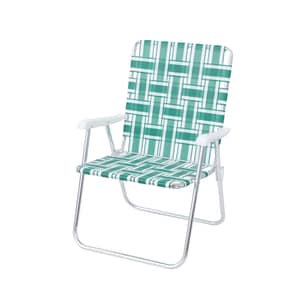 Thumbnail of the Livingscape™ Folding Web Chair, Green & White