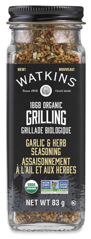 Thumbnail of the Watkins Garlic & Herb Grilling Seasoning 83g