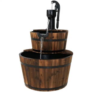 Thumbnail of the Backyard Expressions® Water Barrel Fountain 37"