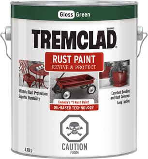 Thumbnail of the Tremclad Rust Paint Green 3.78L