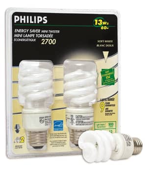 Thumbnail of the BULB 13W CFL TWISTER SOFT WHITE 2PACK