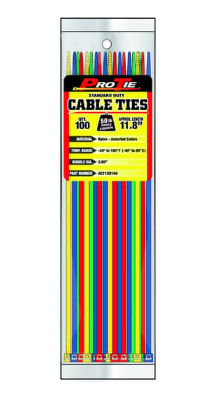 Thumbnail of the CABLE TIE 11.8"X50LBASST 100PC