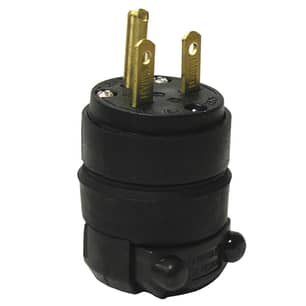 Thumbnail of the Plug 15 Amp 250 Volt 2-Pole 3-Wire in Black