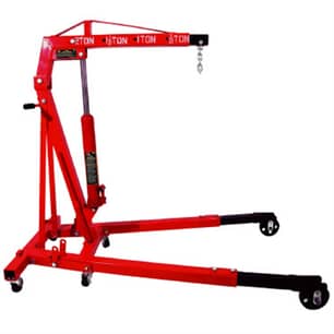 Thumbnail of the Big RED  Torin Steel Garage/Shop Crane Engine Hoist with Folding Frame, Hydraulic Long Ram Jack, and 4 Position Reinforced Boom, 2 Ton (4,000 lb) Capacity