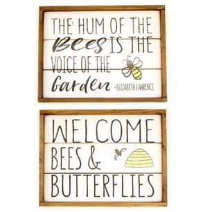 Thumbnail of the 2 ASSORTED WOOD BEE SIGNS
