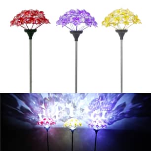 Thumbnail of the Hydrangea Solar Stake Light - Assorted