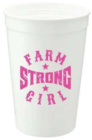 Thumbnail of the Gord Bamford® Farm Strong Girl Stadium Cup 16 oz