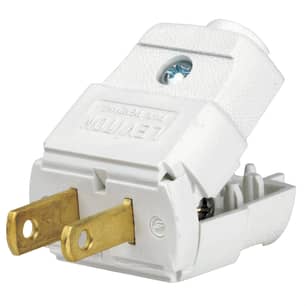Thumbnail of the Polarized Plug 15A 125V 2-Pole 2-Wire in White