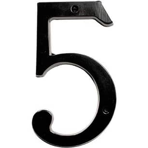 Thumbnail of the #5 CLASSIC 6 INCH HOUSE NUMBER MATTE BLACK