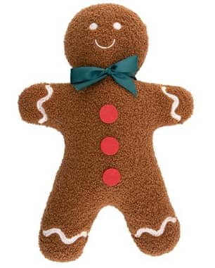 Thumbnail of the S&CO. HOME Cushion Teddy Shaped Fleece Gingerbread