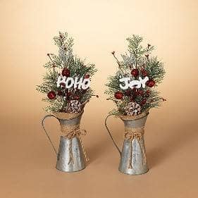 Thumbnail of the 18"H HOLIDAY PINE" BERRY & BELLS ARRANGEMENT IN GA