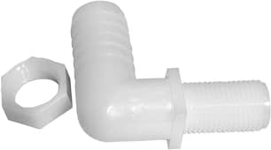 Thumbnail of the Elbow Nozzle Fitting, 11/16 in. UN x 3/8 in. Barb