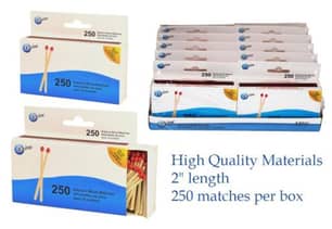 Thumbnail of the Matches Wood Safety 250/Box