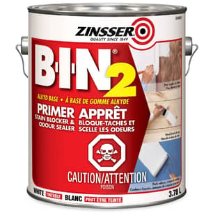 Thumbnail of the Zinsser Bin 2 Primer Stain Blocker Odor Sealing 3.78l