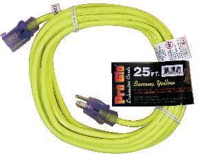 Thumbnail of the Pro Glo® 14/3 SJTW Lighted Extension Cord 25' Yellow