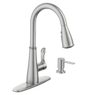 Thumbnail of the Moen Hadley Spot Resist Stainless One-Handle Pulldown Kitchen Faucet