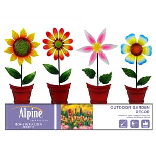 Thumbnail of the Alpine Stake Potted Flower Astd 27"