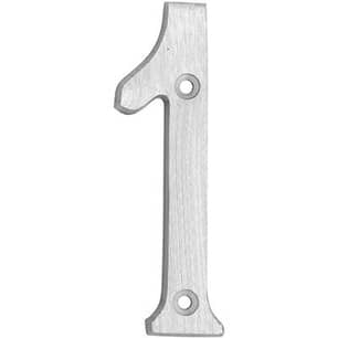 Thumbnail of the #1 CLASSIC 4 INCH HOUSE NUMBER BRUSHED ALUMINUM