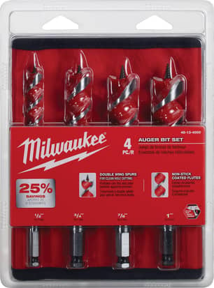 Thumbnail of the Milwaukee® 4 Piece 6-1/2 Inch Spur Auger Bit Set