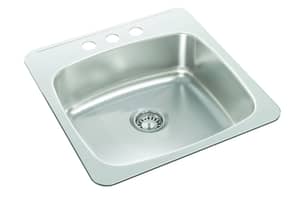 Thumbnail of the Wessan Drop In Single Bowl Stainless Steel Sink