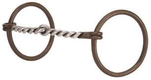 Thumbnail of the Professional Ring Snaffle Bit, 5" Twisted Curved Mouth