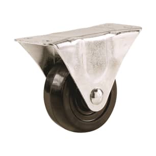 Thumbnail of the 3-Inch Soft Rubber Rigid Plate Caster, 175-lb Load Capacity