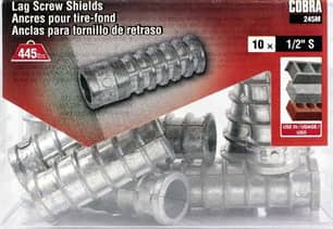 Thumbnail of the Cobra 245M Lag Screw Shields 1/2"S x 10