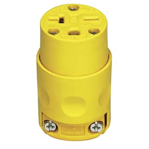 Thumbnail of the 20 Amp 250 Volt Cord-Outlet Grounding Yellow