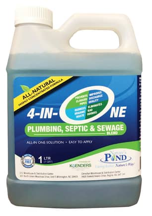 Thumbnail of the Nature's Pond '4-IN-ONE' Plumbing, Septic & Sewage blend  - 1L / 1 qt.
