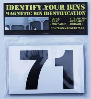 Thumbnail of the Northern Graphics Magnetic Bin Labels Number 71-80