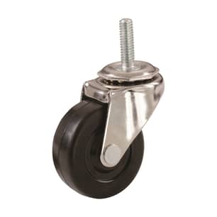 Thumbnail of the 2-Inch Stem Caster, Soft Rubber Wheel, 3/8-Inch Stem Diamter, 80-lb Load Capacity