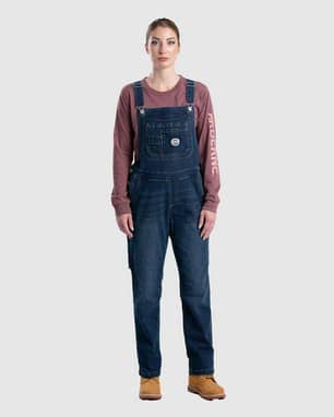 Thumbnail of the Berne® Ladies Vintage Wash Stretch Denim Overalls